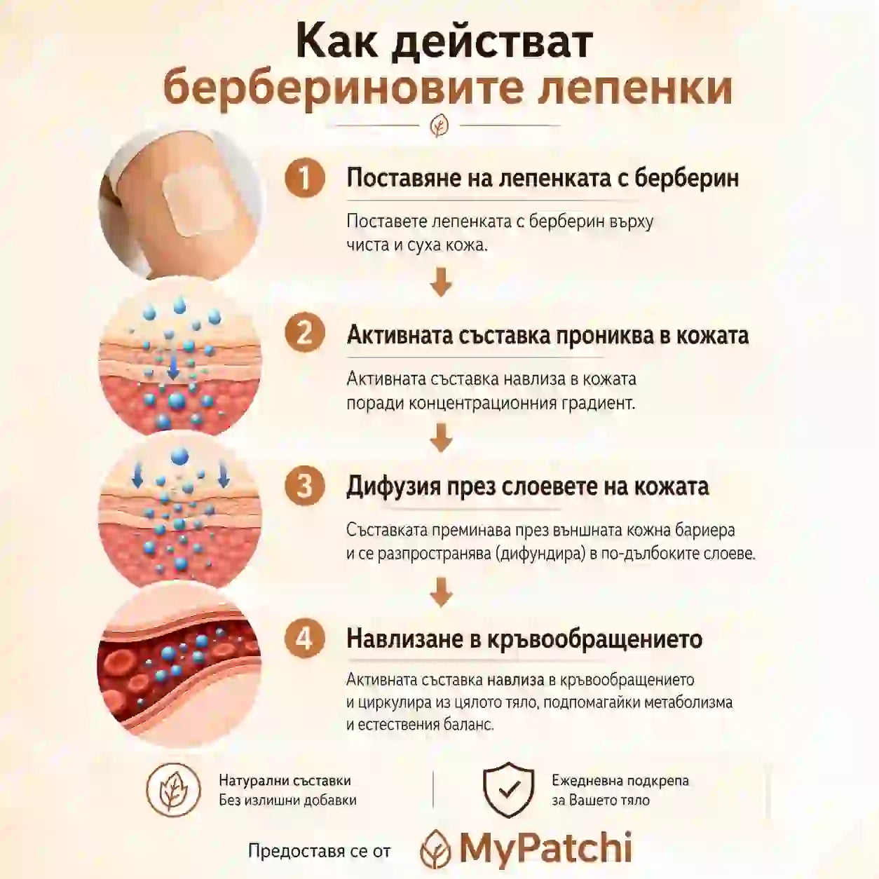 Берберинови лепенки MyPatchi